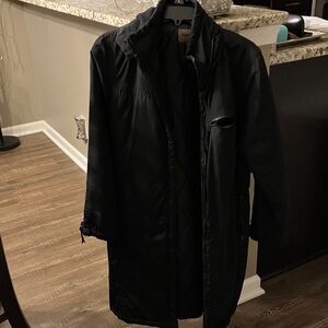 Brandon Thomas Elegant Black Trench Coat